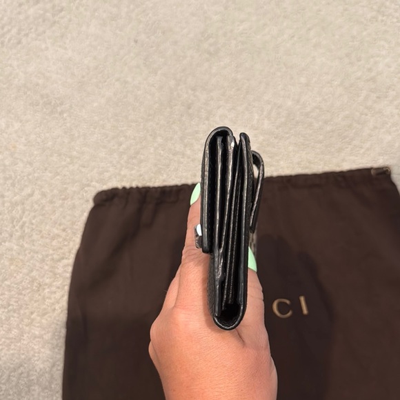 Gucci Black and Cream Patterned Wallet - Picture 4 of 9